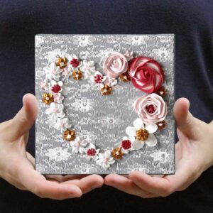 Read more about the article Valentine Art Gifts, Keepsake Sculpted Heart Paintings