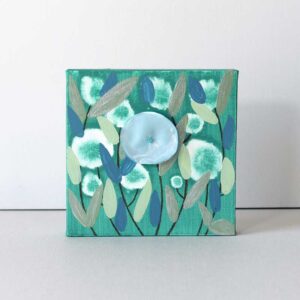 Jade Blossoms Canvas Artwork | Mini
