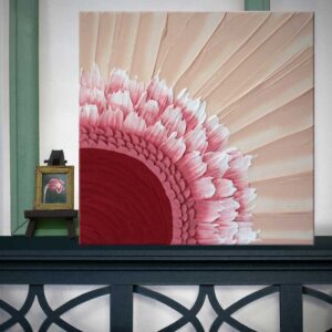 Impasto Sun Painting on Canvas | Small