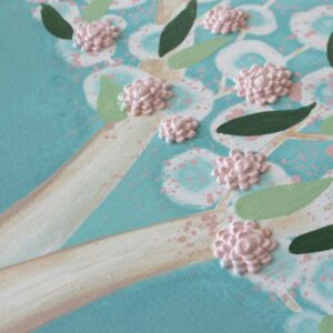 Painting of Tree in Spring Pastels | Large