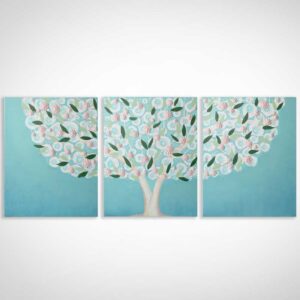 Painting of Tree in Spring Pastels | Large