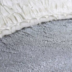 Silver Sun Painting with Impasto Texture | 20×24
