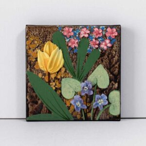 Woodland Spring Floral Painting on Canvas | Mini
